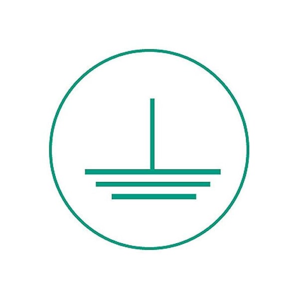 Warn Labels, Ground Symbol, Gr/wh
